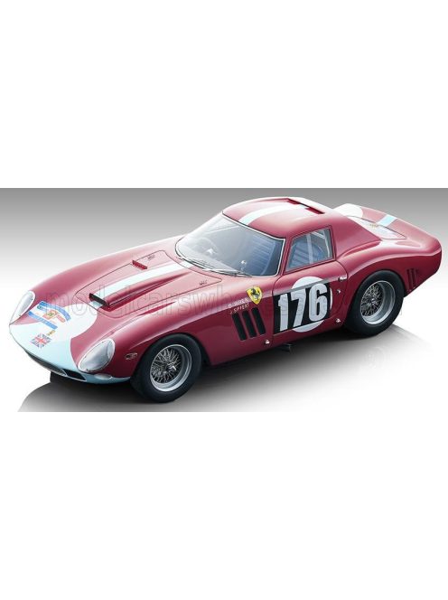 Tecnomodel - FERRARI 250 GTO 64 N 176 TOUR DE FRANCE 1964 D.PIPER - J.SIFFERT RED LIGHT BLUE