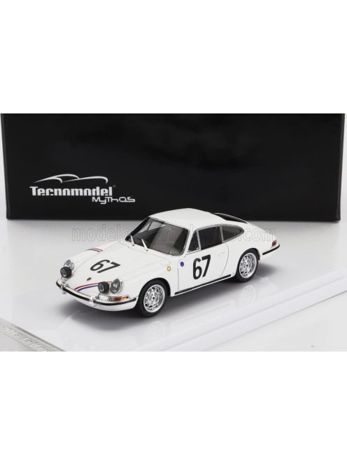 Tecnomodel - PORSCHE 901 911 S TEAM P.BOUTIN N 67 24h LE MANS 1967 P.BOUTIN - P.SANSON WHITE