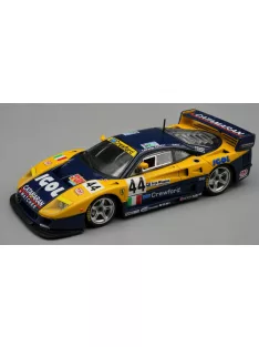   Tecnomodel - FERRARI F40 LM 3.5L TURBO V8 TEAM ENNEA SRL IGOL N 44 24h LE MANS 1996 LUCIANO DELLA NOCE - ANDERS OLOFSSON - CARL ROSENBLAD YELLOW BLUE