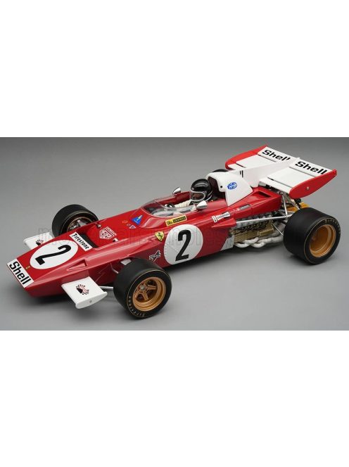 Tecnomodel - FERRARI F1 312B2 N 2 ZANDVOORT GP (with pilot figure) 1971 JACKY ICKX - CON VETRINA - WITH SHOWCASE RED WHITE