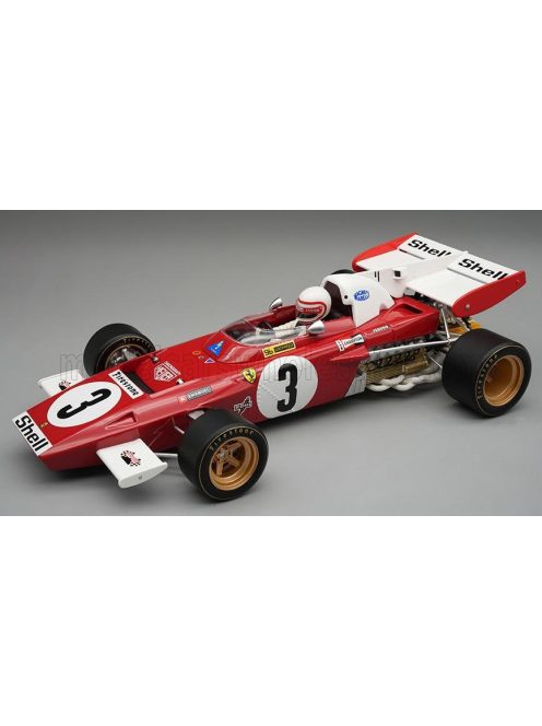 Tecnomodel - FERRARI F1   312B2 N 3 ZANDVOORT GP (with pilot figure) 1971 CLAY REGAZZONI - CON VETRINA - WITH SHOWCASE RED WHITE