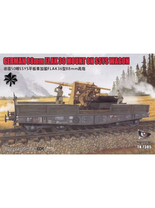 T-Model - German 88mm FLAK 36 MOUNT ON SSYS WAGON