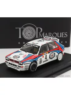   Topmarques - Lancia Delta Hf Integrale Evoluzione Martini N 4 Winner Rally Montecarlo 1992 D.Auriol - B.Occelli White