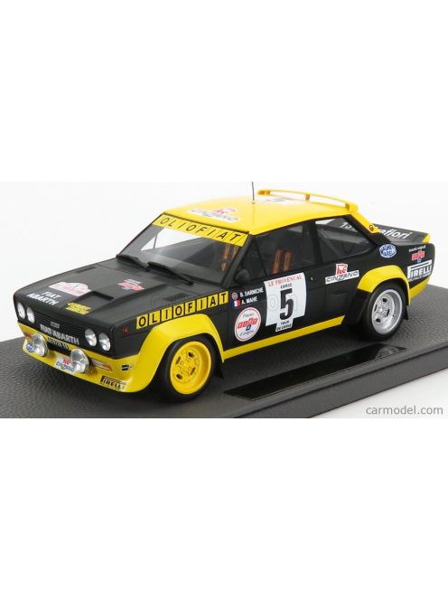 Topmarques - Fiat 131 Abarth N 5 Winner Rally Tour De Corse 1977 B.Darniche - A.Mahe Blue Yellow