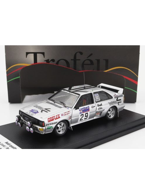 Trofeu - AUDI QUATTRO (night version) N 29 RALLY RAC LOMBARD 1984 CHRIS LORD - RON VARLEY SILVER