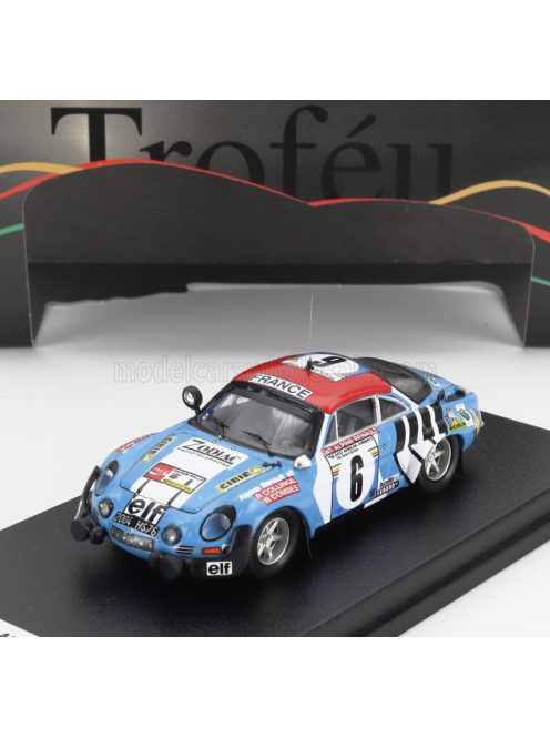 Trofeu - RENAULT ALPINE A110 (night version) N 6 RALLY EAST AFRICAN SAFARI 1975 ROB COLLINGE - ROB COMBES LIGHT BLUE