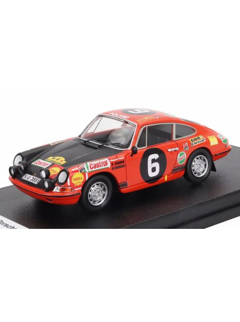 Trofeu - PORSCHE 911S N 6 RALLY EAST AFRICAN SAFARI 1970 S.ZASADA - M.SOCHACKI RED BLACK