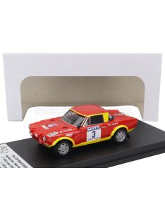   Trofeu - FIAT 124 ABARTH (night version) N 3 3rd RALLY 1000 LAKES 1974 MARKKU ALEN - ILKKA KIVIMAKI RED YELLOW