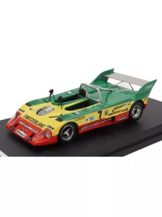   Trofeu - LOLA T292 FORD COSWORTH DFV 3.0L V8 N 7 TEST 24h LE MANS 1973 GERARD LARROUSSE - HERVE BAYARD GREEN YELLOW RED