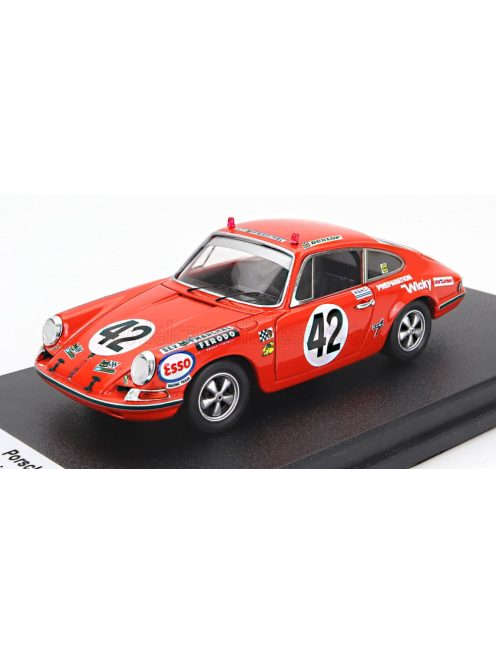 Trofeu - PORSCHE 911T COUPE TEAM WICKY RACING N 42 24h LE MANS 1970 GUY VERRIER - SYLVAIN GARANT ORANGE