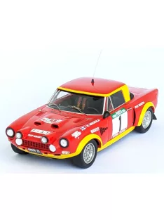   Trofeu - FIAT 124 ABARTH (night version) N 1 2nd RALLY PORTUGAL 1975 HANNU MIKKOLA - JEAN TODT RED YELLOW