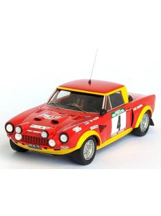   Trofeu - FIAT 124 ABARTH (night version) N 4 WINNER RALLY PORTUGAL 1975 MARKKU ALEN - ILKKA KIVIMAKI RED YELLOW