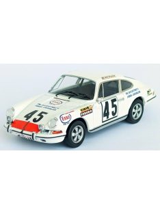   Trofeu - PORSCHE 911S COUPE TEAM C.LAURENT N 45 24h LE MANS 1971 CLAUDE LAURENT - JACQUES MARCHE WHITE RED