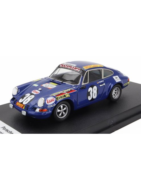 Trofeu - PORSCHE 911S COUPE (night version) N 38 24h LE MANS 1971 RENE MAZZIA - JURGEN BARTH BLUE