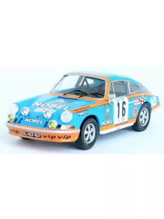   Trofeu - PORSCHE 911S COUPE (night version) N 16 RALLY PORTUGAL 1973 GIOVANNI SALVI - JOSE BARBOSA DA GAMA LIGHT BLUE