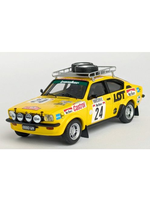 Trofeu - OPEL KADETT GT/E (night version) N 24 RALLY MONTECARLO 1978 JERZY LANDSBERG - MAREK MUSZYNSKI YELLOW