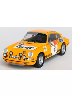   Trofeu - PORSCHE 911S COUPE (night version) N 2 WINNER RALLY SWEDISH 1970 BJORN WALDEGAARD - LARS HELMER YELLOW