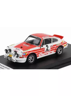   Trofeu - PORSCHE 911 CARRERA RS COUPE (night version) N 2 RALLY TOUR DE CORSE 1972 GERARD LARROUSSE - CHRISTIAN DELFERIER  WHITE RED