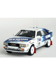   Trofeu - AUDI QUATTRO COUPE N 19 RALLY RAC LOMBARD 1987 DAVID LLEWELLIN - PHIL SHORT WHITE BLUE