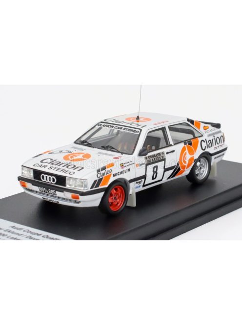 Trofeu - AUDI QUATTRO COUPE N 8 RALLY 1000 LAKES 1987 PER EKLUND - DAVE WHITTOCK WHITE BLUE ORANGE