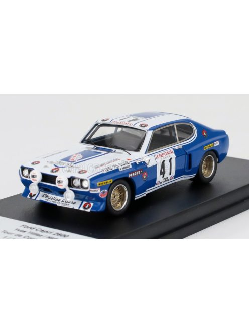 Trofeu - FORD ENGLAND CAPRI 2600 RS (night version) N 41 RALLY TOUR DE CORSE 1973 YVES TILLIEZ - HIRTZ BLUE WHITE