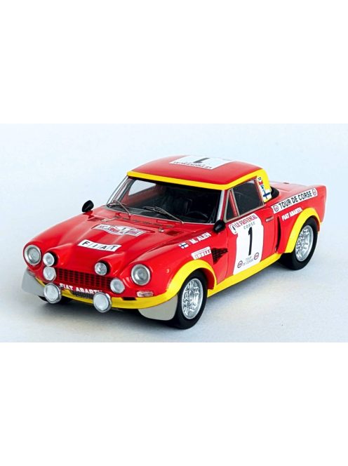 Trofeu - FIAT 124 ABARTH (night version) N 1 RALLY TOUR DE CORSE 1974 MARKKU ALEN - ILKA KIVIMAKI RED YELLOW