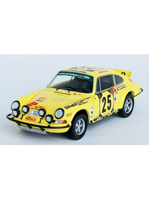 Trofeu - PORSCHE 911 CARRERA RS N 25 RALLY EAST AFRICAN SAFARI 1973 WILLIAM FRITSCHY - VISCONTE MANDEVILLE YELLOW