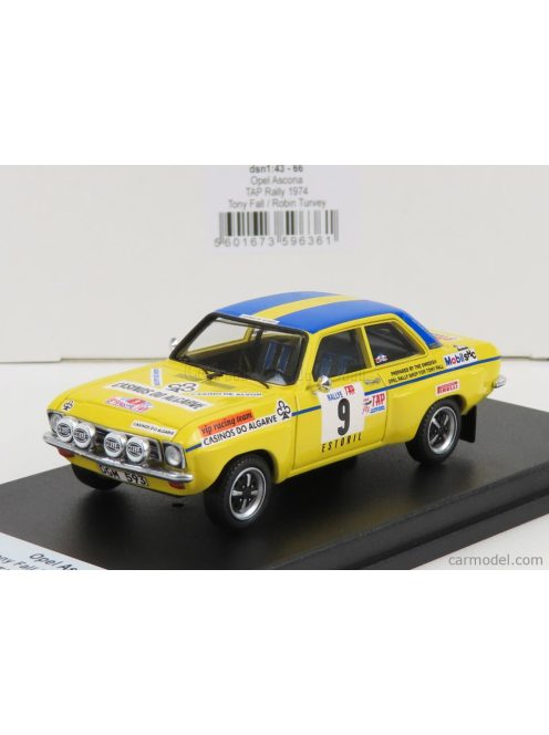 Trofeu - Opel Ascona (Night Version) N 9 Rally Tap 1974 T.Fall - R.Turvey Yellow Blue