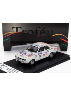   Trofeu - FORD ENGLAND ESCORT MKI (night version) N 14 RALLY 1000 LAKES 1975 ERIK AABY - MONTY KARLAN WHITE