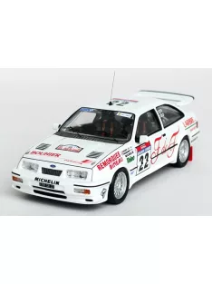   Trofeu - FORD ENGLAND SIERRA RS COSWORTH N 22 RALLY TOUR DE CORSE 1987 JEAN PIERRE ROUGET - PASCAL BOUHOURS WHITE RED