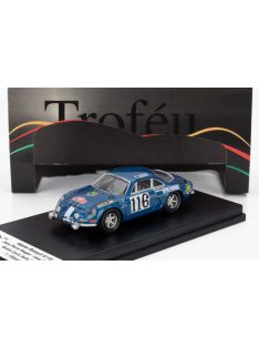   Trofeu - RENAULT ALPINE A110 (night version) N 116 RALLY MONTECARLO 1971 JEAN PIERRE ROUGET - JEAN SARRUS BLUE