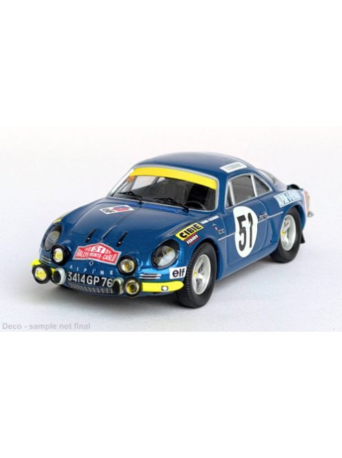 Trofeu - Alpine A110, Rally Monte Carlo, 1970, #51, 1:43