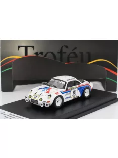   Trofeu - RENAULT ALPINE A110 (night version) N 99 RALLY MAN 1979 BERNARD DELESALLE - YANNICK ANNAUD WHITE BLUE