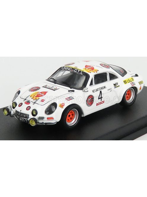 Trofeu - RENAULT A110 ALPINE (night version) N 4 2nd RALLY YPRES 1974 PEDRO - E.SYMENS WHITE