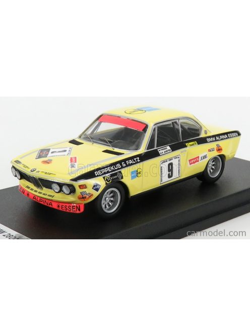 Trofeu - Bmw 2800 Cs N 9 6H Nurburgring 1971 H.P.Joisten - W.Treser Yellow Black