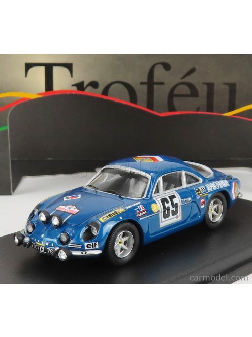 Trofeu - Renault Alpine A110 (Night Version) N 65 2Nd Rally Tour De Corse 1969 P.Orsini - J.B.Canonici Blue Met