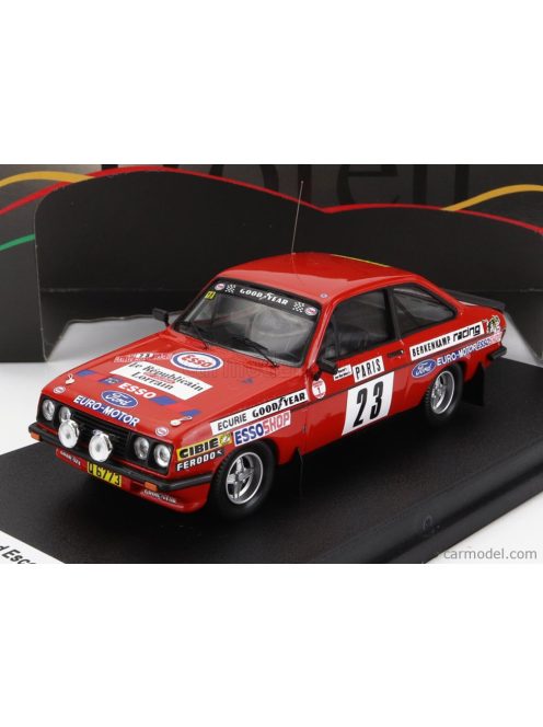 Trofeu - Ford England Escort Mkii Rs2000 (Night Version) N 23 Rally Montecarlo 1979 A.Beauchef - J.R.Dubois Red