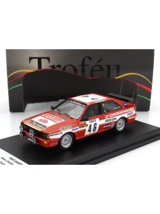   Trofeu - AUDI QUATTRO (night version) N 46 RALLY MONTECARLO 1982 HENRY COCHIN - MORIN RED WHITE