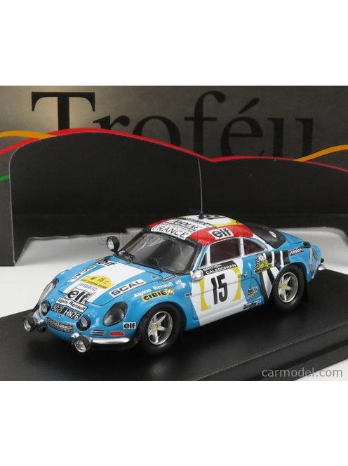 Trofeu - Renault Alpine A110 N 15 Rally East African Safari 1974 J.L.Therier - V.Laverne Light Blue White Red