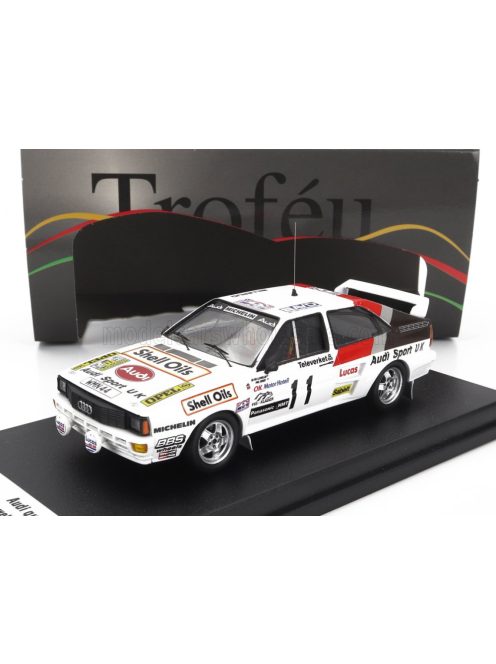 Trofeu - AUDI QUATTRO (night version) N 11 RALLY SWEDEN 1985 DAVID LIEWELLIN - PHIL SHORT WHITE