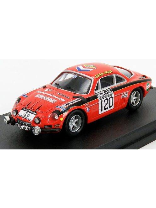 Trofeu - RENAULT A110 ALPINE N 120 RALLY RAC LOMBARD 1972 J.PRICE - M.TURNER ORANGE BLACK