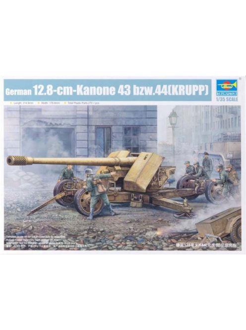 Trumpeter - German 128Mm Pak44 (Krupp)