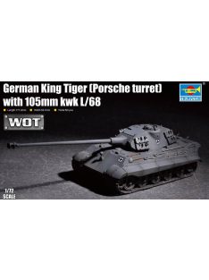   Trumpeter - German King Tiger (Porsche turret) with 105mm kWh L/68