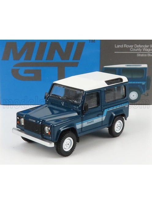 TrueScale - LAND ROVER DEFENDER 90 WAGON LHD 1983 STRATOS BLUE