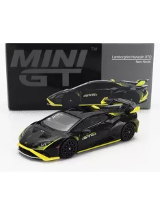   TrueScale - LAMBORGHINI HURACAN STO LP640-2 LHD 2021 BLACK YELLOW