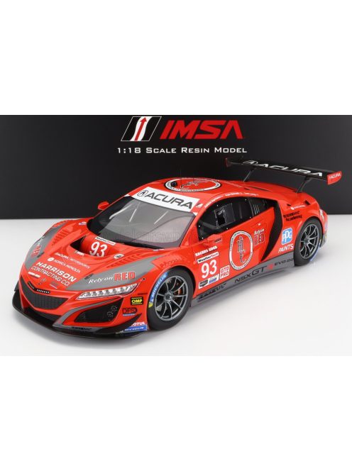 Truescale - Acura Nsx Gt3 Evo22 Team Edge Motorsport N 93 12H Sebring 2022 Red