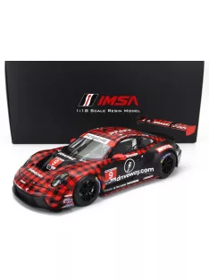   TrueScale - PORSCHE 911 992 GT3 R TEAM PFAFF MOTORSPORTS N9 WINNER GTD PRO CLASS 12h SEBRING 2023 KLAUS BACHLER - PATRICK PILET - LAURENS VANTHOOR RED BLACK