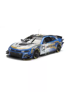   TrueScale - CHEVROLET CAMARO ZL1 5.9L V8 TEAM HENDRICK MOTOTRSPORTS N 24 24h LE MANS 2023 ( AFTER RACE WEATHERED VERSION ) JENSON BUTTON - JIMMIE JOHNSON - MIKE ROCKENFELLER BLUE SILVER GOLD