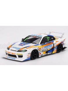   TrueScale - NISSAN SILVIA (S15) LB SUPER SILHOUETTE N 555 FORMULA DRIFT JAPAN 2023 WHITE BLUE YELLOW