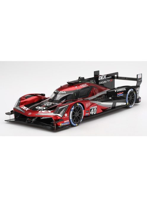 TrueScale - ACURA ARX-06 GTP 2.4L TWIN TURBO V6 TEAM WAYNE TAYLOR RACING ANDRETTI N 40 WINNER IMSA 12h SEBRING 2024 LOUIS DELETRAZ - COLTON HERTA - JORDAN TAYLOR RED MET BLACK